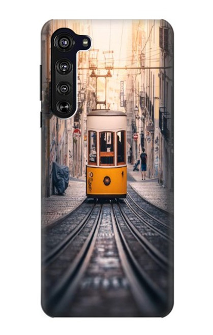S3867 Trams in Lisbon Hülle Schutzhülle Taschen für Motorola Edge