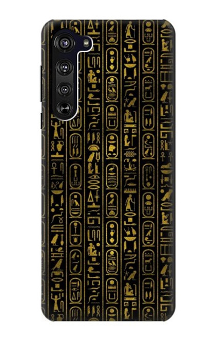 S3869 Ancient Egyptian Hieroglyphic Hülle Schutzhülle Taschen für Motorola Edge