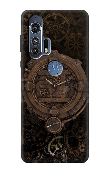 S3902 Steampunk Clock Gear Hülle Schutzhülle Taschen für Motorola Edge+