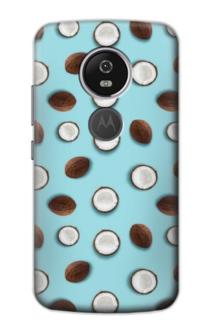 S3860 Coconut Dot Pattern Hülle Schutzhülle Taschen für Motorola Moto E5 Plus
