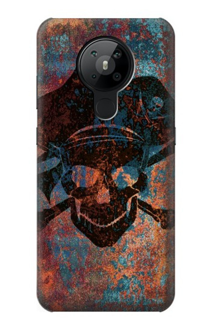 S3895 Pirate Skull Metal Hülle Schutzhülle Taschen für Nokia 5.3