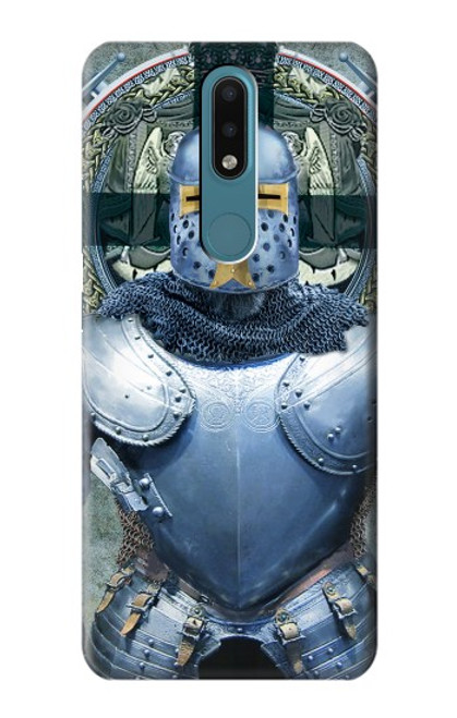 S3864 Medieval Templar Heavy Armor Knight Hülle Schutzhülle Taschen für Nokia 2.4