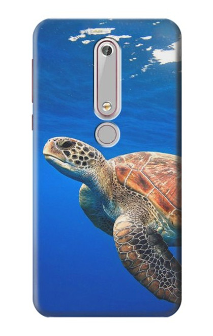 S3898 Sea Turtle Hülle Schutzhülle Taschen für Nokia 6.1, Nokia 6 2018