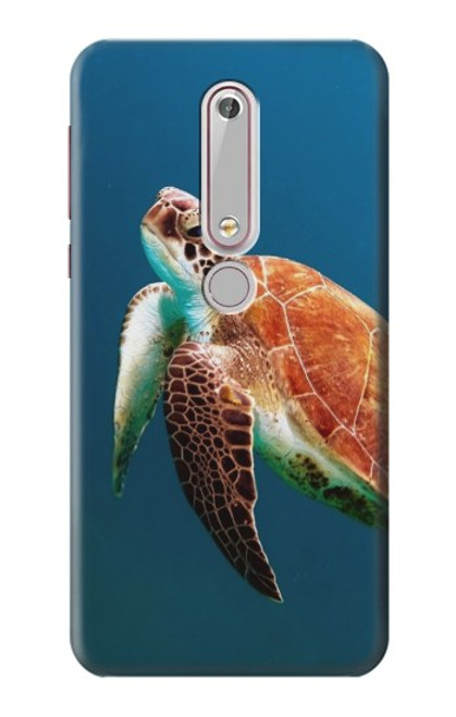 S3899 Sea Turtle Hülle Schutzhülle Taschen für Nokia 6.1, Nokia 6 2018