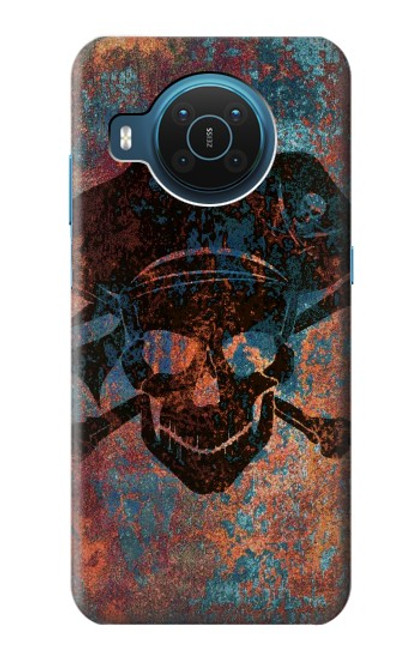 S3895 Pirate Skull Metal Hülle Schutzhülle Taschen für Nokia X20