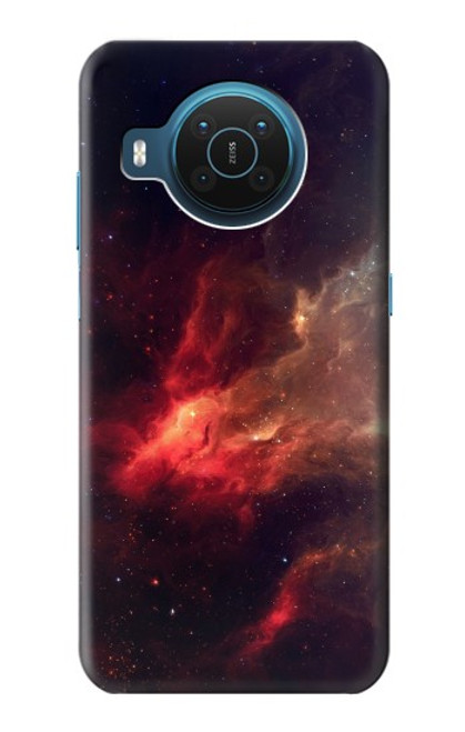 S3897 Red Nebula Space Hülle Schutzhülle Taschen für Nokia X20