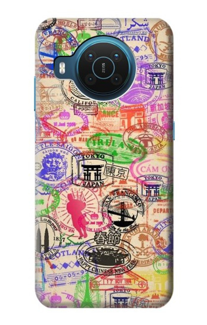 S3904 Travel Stamps Hülle Schutzhülle Taschen für Nokia X20