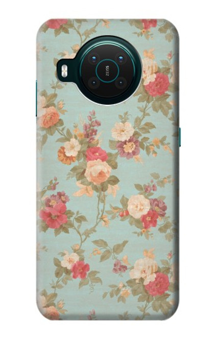 S3910 Vintage Rose Hülle Schutzhülle Taschen für Nokia X10
