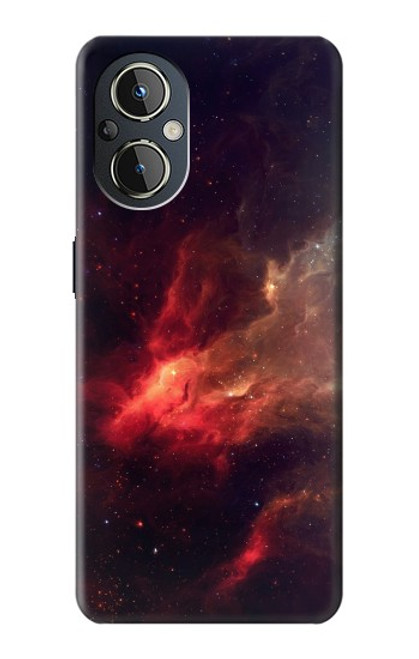 S3897 Red Nebula Space Hülle Schutzhülle Taschen für OnePlus Nord N20 5G