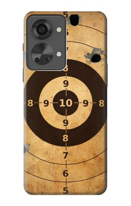 S3894 Paper Gun Shooting Target Hülle Schutzhülle Taschen für OnePlus Nord 2T