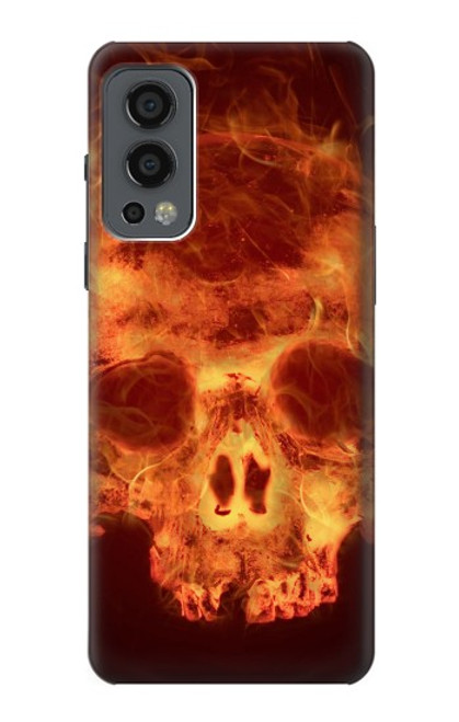 S3881 Fire Skull Hülle Schutzhülle Taschen für OnePlus Nord 2 5G