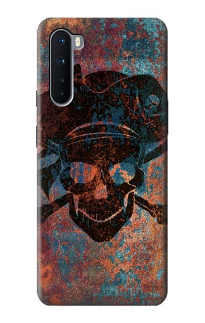 S3895 Pirate Skull Metal Hülle Schutzhülle Taschen für OnePlus Nord
