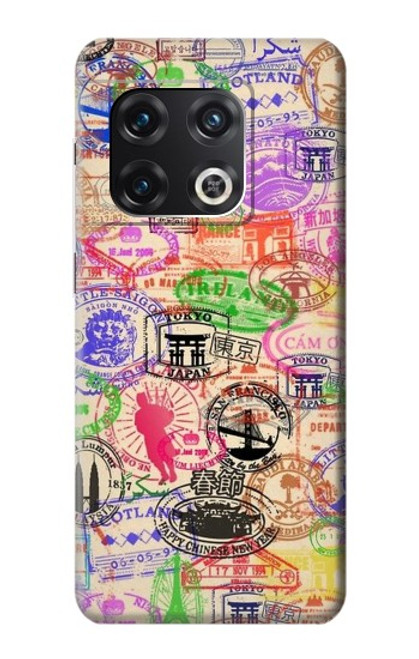 S3904 Travel Stamps Hülle Schutzhülle Taschen für OnePlus 10 Pro
