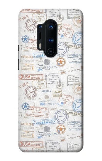 S3903 Travel Stamps Hülle Schutzhülle Taschen für OnePlus 8 Pro