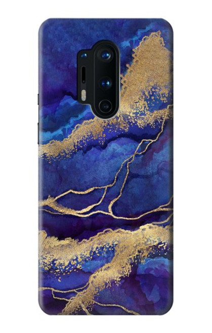 S3906 Navy Blue Purple Marble Hülle Schutzhülle Taschen für OnePlus 8 Pro