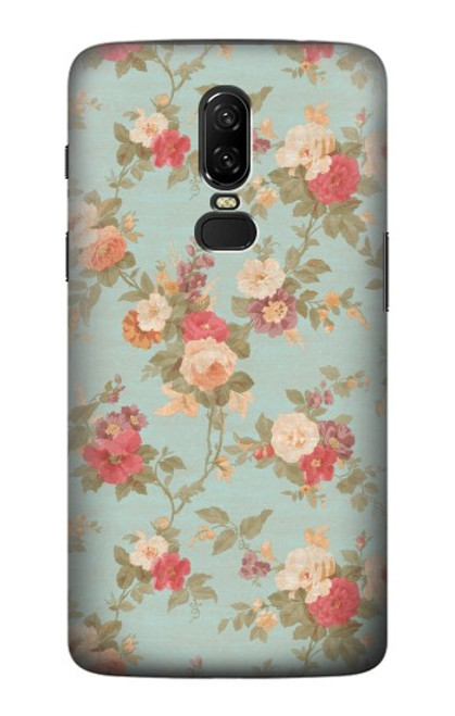 S3910 Vintage Rose Hülle Schutzhülle Taschen für OnePlus 6