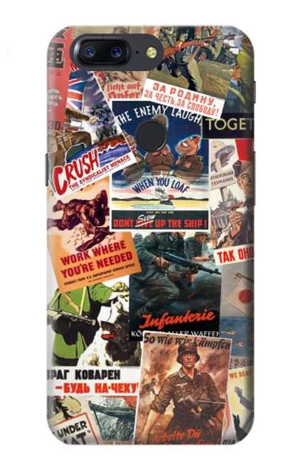 S3905 Vintage Army Poster Hülle Schutzhülle Taschen für OnePlus 5T