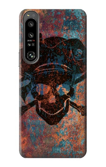 S3895 Pirate Skull Metal Hülle Schutzhülle Taschen für Sony Xperia 1 IV