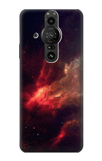 S3897 Red Nebula Space Hülle Schutzhülle Taschen für Sony Xperia Pro-I