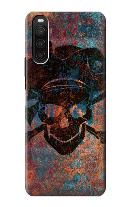 S3895 Pirate Skull Metal Hülle Schutzhülle Taschen für Sony Xperia 10 III