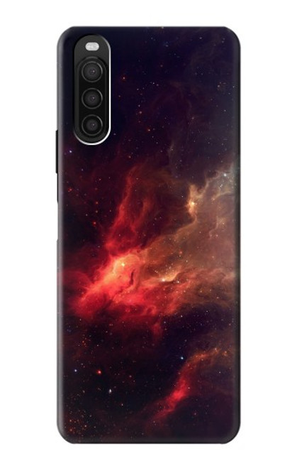 S3897 Red Nebula Space Hülle Schutzhülle Taschen für Sony Xperia 10 III