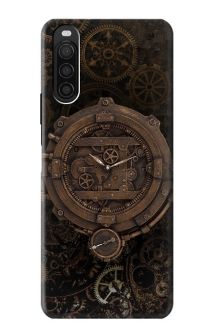 S3902 Steampunk Clock Gear Hülle Schutzhülle Taschen für Sony Xperia 10 III