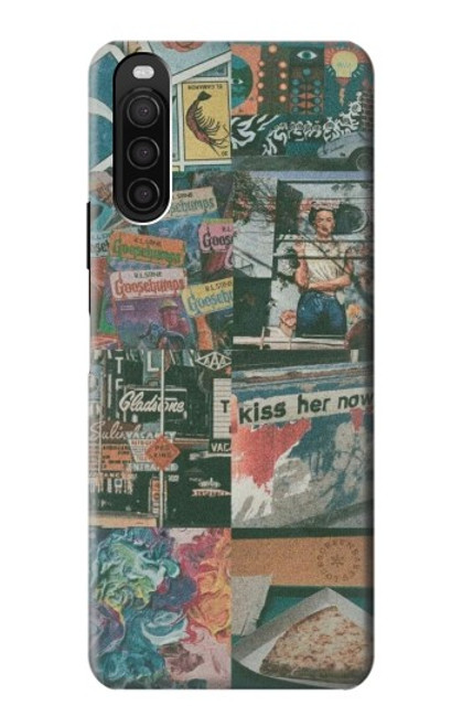 S3909 Vintage Poster Hülle Schutzhülle Taschen für Sony Xperia 10 III