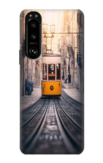 S3867 Trams in Lisbon Hülle Schutzhülle Taschen für Sony Xperia 5 III