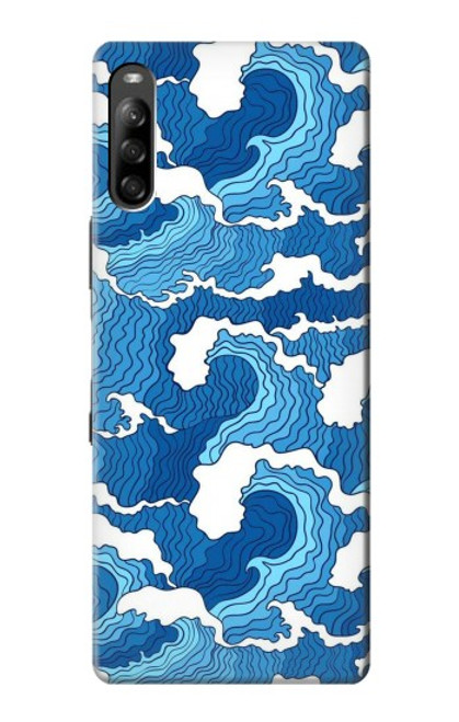 S3901 Aesthetic Storm Ocean Waves Hülle Schutzhülle Taschen für Sony Xperia L4