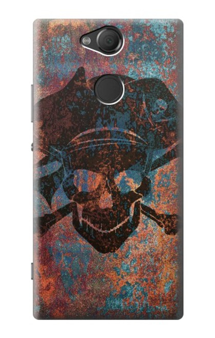 S3895 Pirate Skull Metal Hülle Schutzhülle Taschen für Sony Xperia XA2