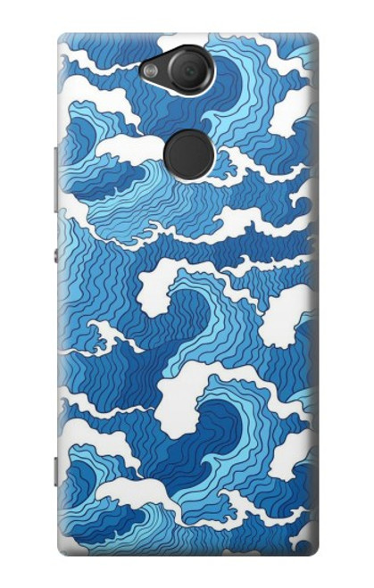 S3901 Aesthetic Storm Ocean Waves Hülle Schutzhülle Taschen für Sony Xperia XA2