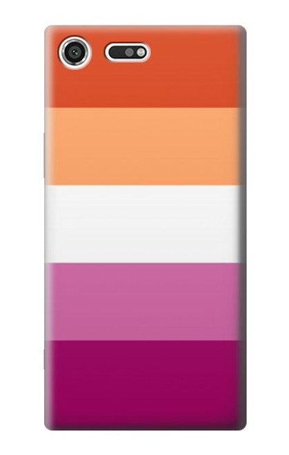 S3887 Lesbian Pride Flag Hülle Schutzhülle Taschen für Sony Xperia XZ Premium