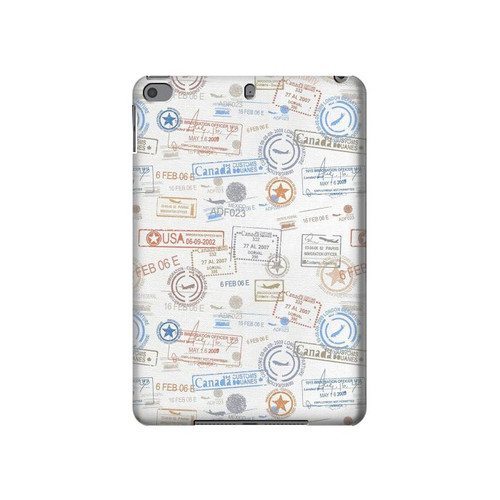S3903 Travel Stamps Hülle Schutzhülle Taschen für iPad mini 4, iPad mini 5, iPad mini 5 (2019)