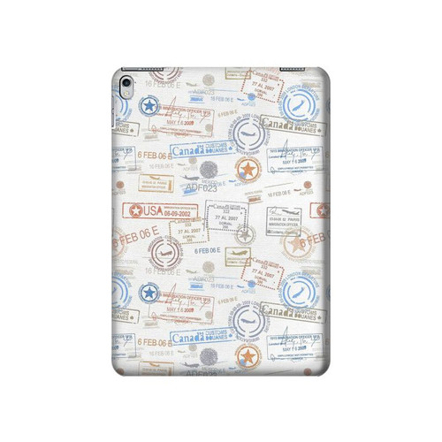 S3903 Travel Stamps Hülle Schutzhülle Taschen für iPad Air 2, iPad 9.7 (2017,2018), iPad 6, iPad 5