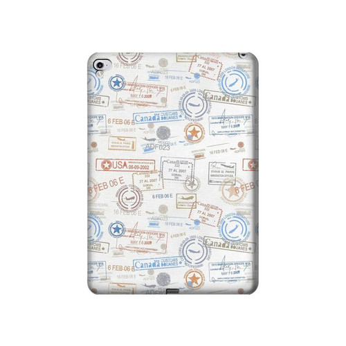 S3903 Travel Stamps Hülle Schutzhülle Taschen für iPad Pro 12.9 (2015,2017)