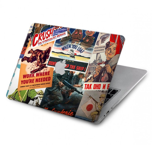 S3905 Vintage Army Poster Hülle Schutzhülle Taschen für MacBook Pro 13″ - A1706, A1708, A1989, A2159, A2289, A2251, A2338