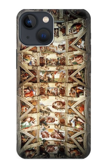 S0177 Michelangelo Chapel ceiling Hülle Schutzhülle Taschen für iPhone 14