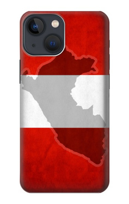 S3018 Peru Flag Hülle Schutzhülle Taschen für iPhone 14