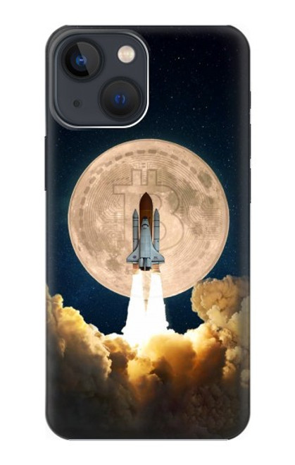 S3859 Bitcoin to the Moon Hülle Schutzhülle Taschen für iPhone 14