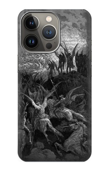 S1026 Gustave Dore Paradise Lost Hülle Schutzhülle Taschen für iPhone 14 Pro