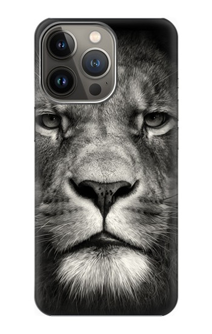 S1352 Lion Face Hülle Schutzhülle Taschen für iPhone 14 Pro