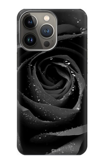 S1598 Black Rose Hülle Schutzhülle Taschen für iPhone 14 Pro