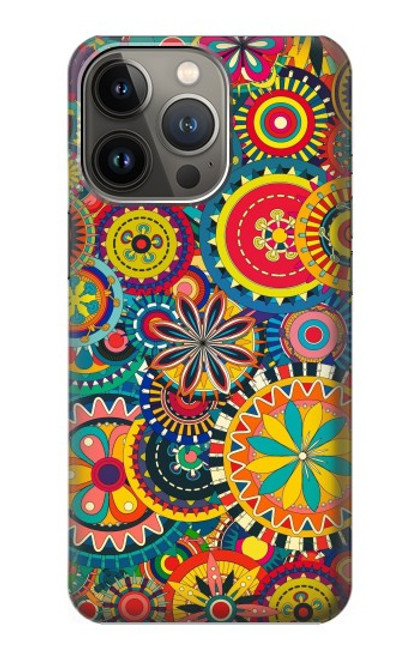 S3272 Colorful Pattern Hülle Schutzhülle Taschen für iPhone 14 Pro