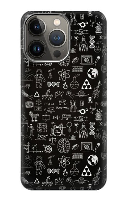 S3426 Blackboard Science Hülle Schutzhülle Taschen für iPhone 14 Pro