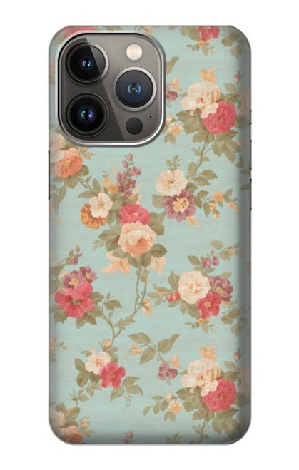 S3910 Vintage Rose Hülle Schutzhülle Taschen für iPhone 14 Pro