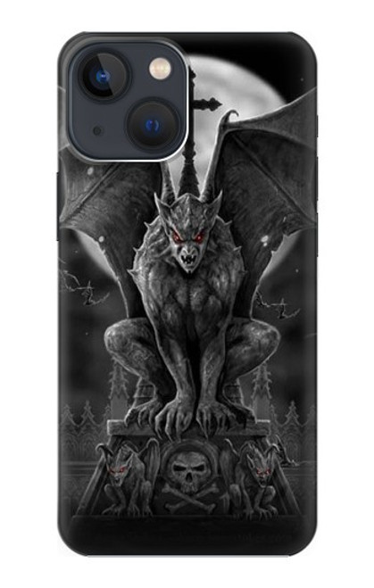 S0850 Gargoyle Devil Demon Hülle Schutzhülle Taschen für iPhone 14 Plus