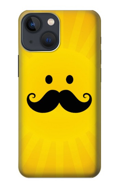 S1145 Yellow Mustache Sun Hülle Schutzhülle Taschen für iPhone 14 Plus