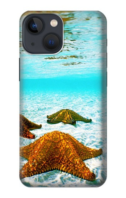 S1679 Starfish Sea Beach Hülle Schutzhülle Taschen für iPhone 14 Plus