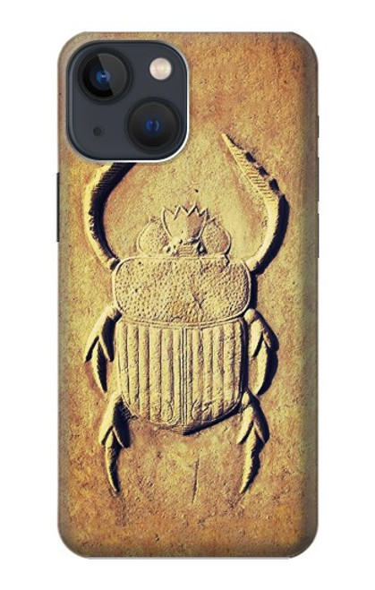 S2401 Egyptian Scarab Beetle Graphic Printed Hülle Schutzhülle Taschen für iPhone 14 Plus