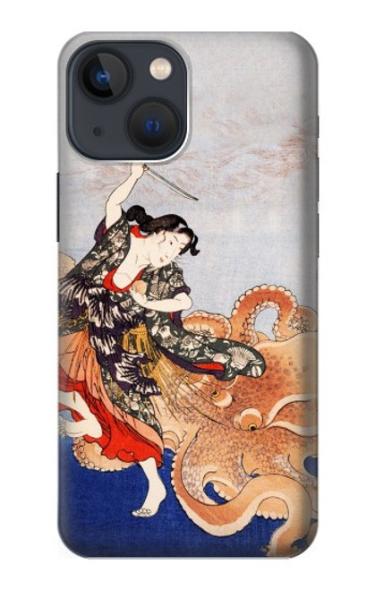 S2496 Japan Art Utagawa Kuniyoshi Tamatori Hülle Schutzhülle Taschen für iPhone 14 Plus